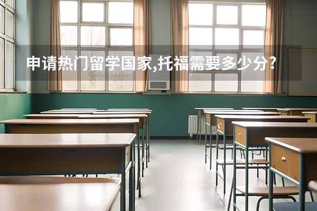 申请热门留学国家,托福需要多少分?