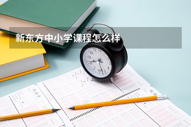 新东方中小学课程怎么样