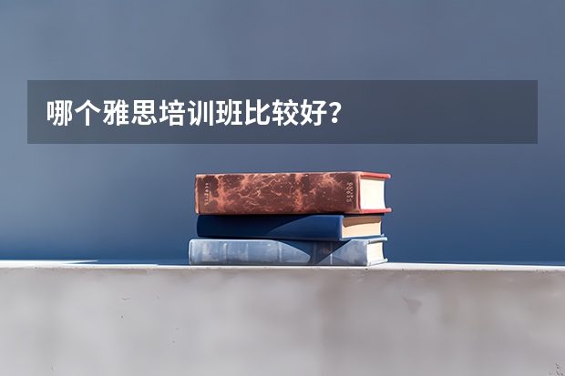 哪个雅思培训班比较好？